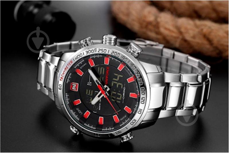 Наручные часы NaviForce Savonna Red SBR-NF9093 silver - фото 5