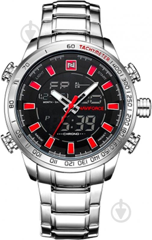 Наручные часы NaviForce Savonna Red SBR-NF9093 silver - фото 1