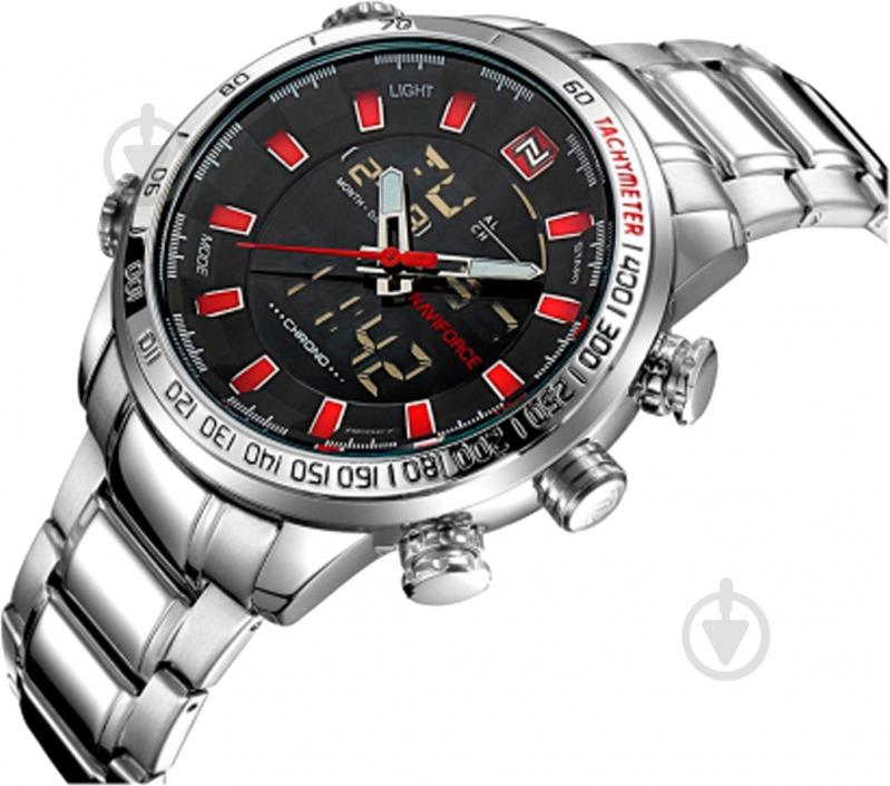 Наручные часы NaviForce Savonna Red SBR-NF9093 silver - фото 2