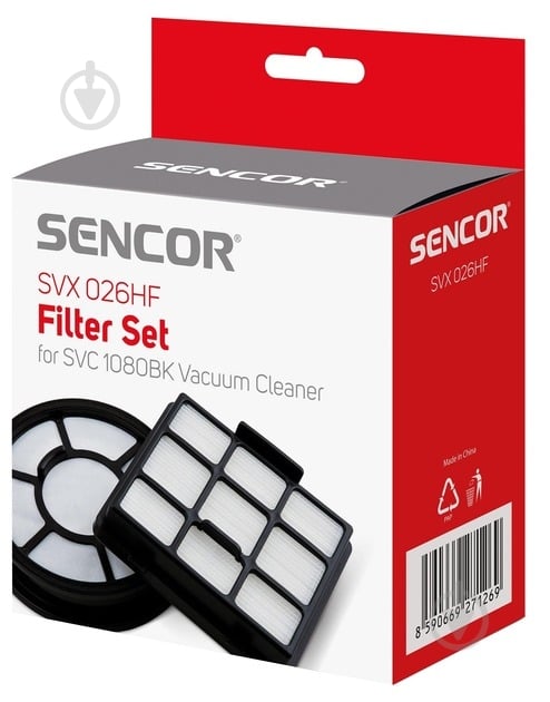 Набір фільтрів Sencor SVX026HF до пилососа SVC108 - фото 1 Набір фільтрів Sencor SVX026HF до пилососа SVC108 - фото 1