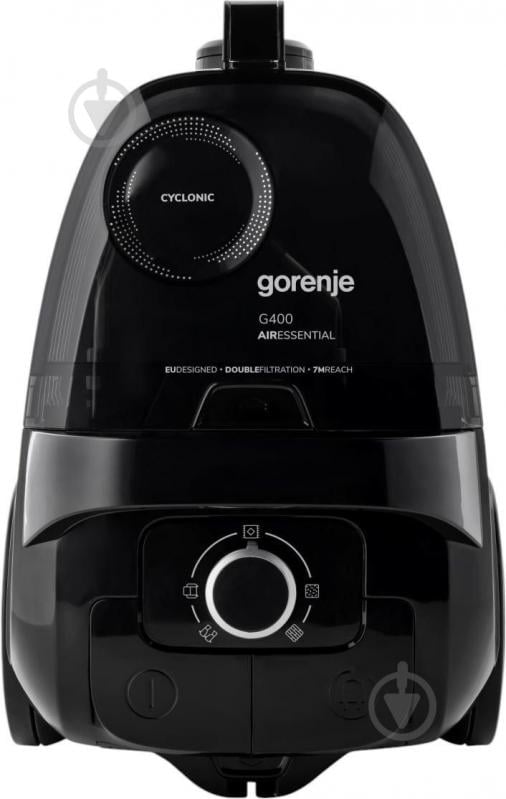 Пылесос Gorenje VCE01G4AEBK black - фото 3