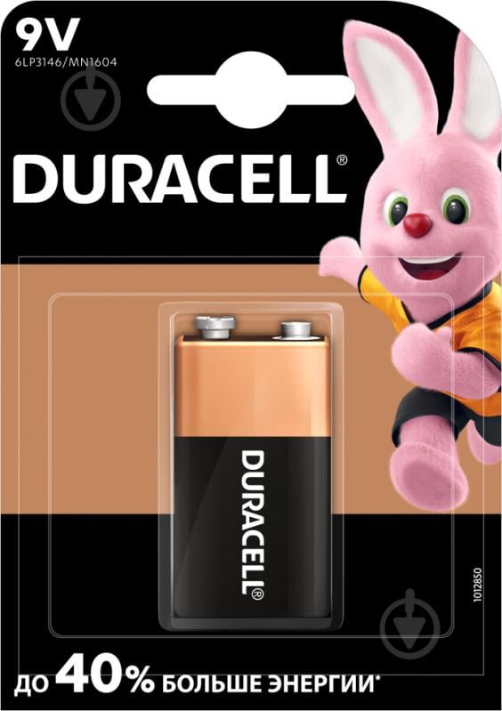 Батарейки Duracell 9V PP3 (крона) 1 шт. (81381920) - фото 12