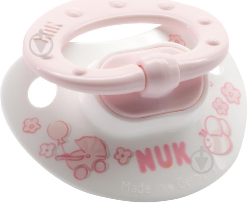 Пустушка для сну Nuk з силіконовим кільцем BABY ROSE р.1 10729575 - фото 3