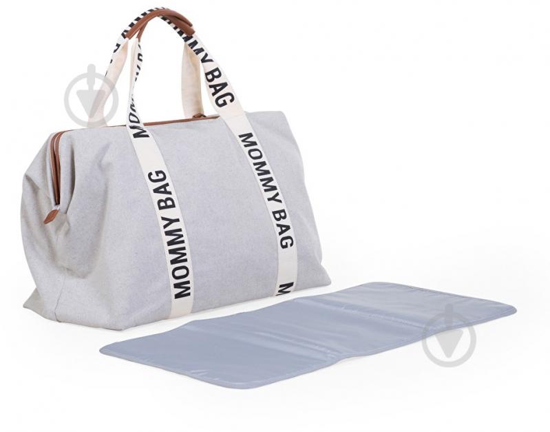 Сумка Childhome Mommy bag Signature canvas white (CWMBBSCOW) - фото 4