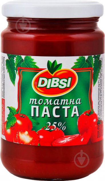 Паста томатна ТМ Dibsi 25% стерилізована 314 г - фото 1