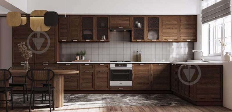 Тумба нижня під духовку з шухлядою МС Дуб Родос 60х82х54,5 см, горіх лісовий рамковий Грейд - фото 2 Тумба нижня під духовку з шухлядою МС Дуб Родос 60х82х54,5 см, горіх лісовий рамковий Грейд - фото 2