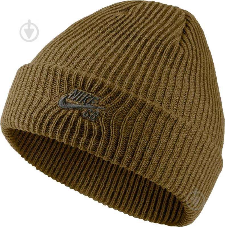 Шапка Nike U Nk Beanie Fisherman 628684-399 р.one size зеленый - фото 1