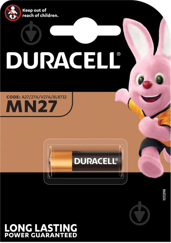 Батарейки Duracell MN27 MN27 1 шт. (81421921) - фото 1