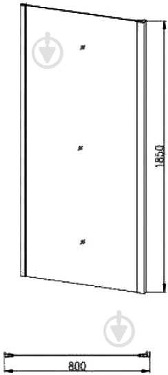 Стенка душевая Eger Bifold 599-163-80W - фото 2