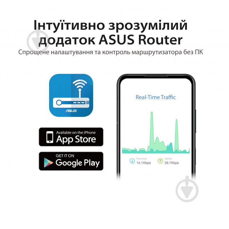 Маршрутизатор Asus RT-AX57 AX3000 MU-MIMO OFDMA MESH - фото 8