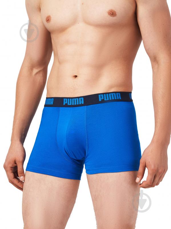 Трусы Puma BOXER LOGO AOP 3P BLUE 93554702 р.S синий - фото 4