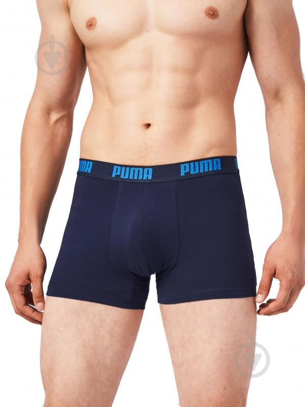 Трусы Puma BOXER LOGO AOP 3P BLUE 93554702 р.S синий - фото 5