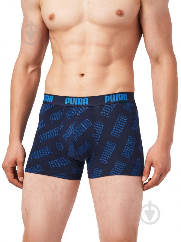 Трусы Puma BOXER LOGO AOP 3P BLUE 93554702 р.S синий - фото 6