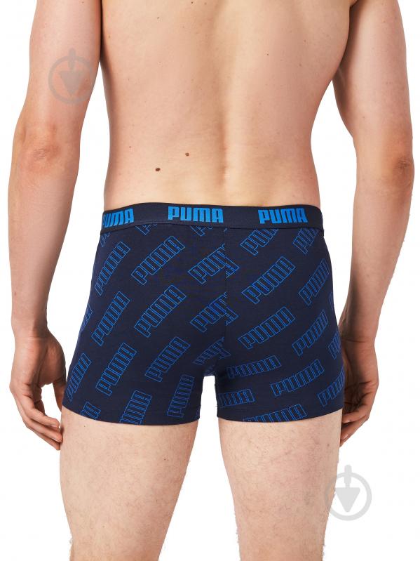 Трусы Puma BOXER LOGO AOP 3P BLUE 93554702 р.S синий - фото 7