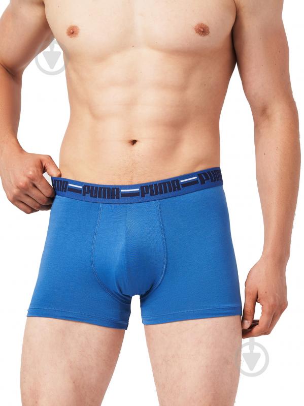 Труси Puma BASIC BOXER BRAND ELASTIC 4P BLUE C 93819702 р.S синій - фото 4