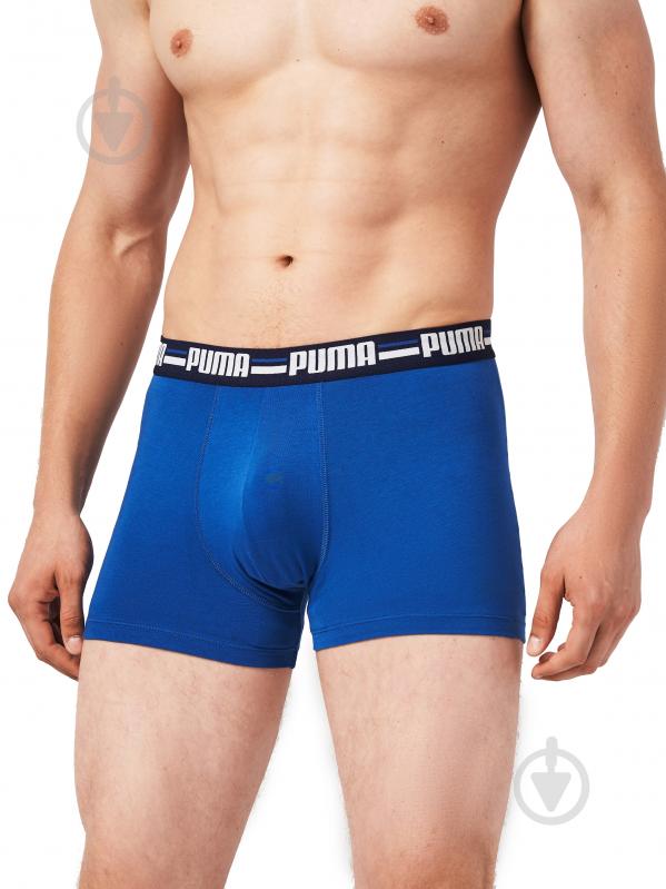 Труси Puma BASIC BOXER BRAND ELASTIC 4P BLUE C 93819702 р.S синій - фото 5