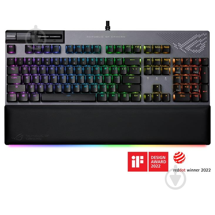 Клавиатура Asus ROG Strix Flare II Animate RGB (90MP02E6-BKUA01) black - фото 2