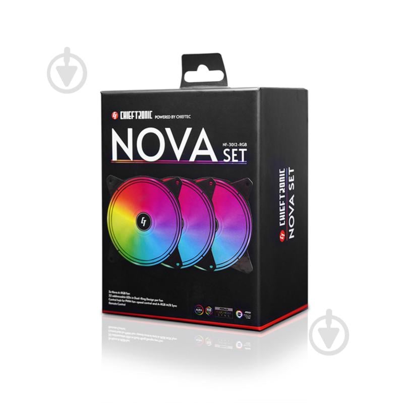 Набор вентиляторов для корпуса Chieftec Nova Set (NF-3012-RGB) - фото 13