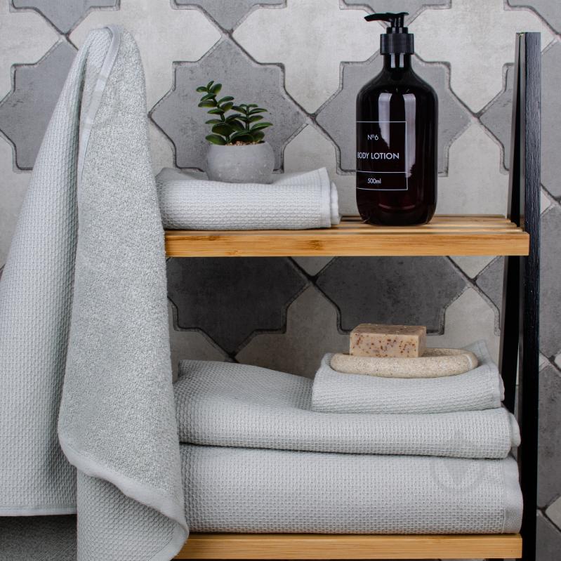 Рушник махровий Sauna 33x70 см світло-сірий La Nuit - фото 3 Рушник махровий Sauna 33x70 см світло-сірий La Nuit - фото 3