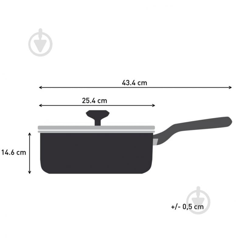 Сотейник із кришкою Tefal Halo 24 см C3123253 - фото 10