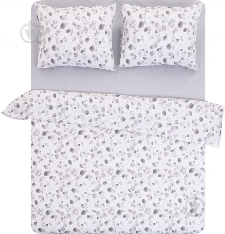 Комплект постельного белья Бруно 1,5 белый Luna (без простыни) - фото 1