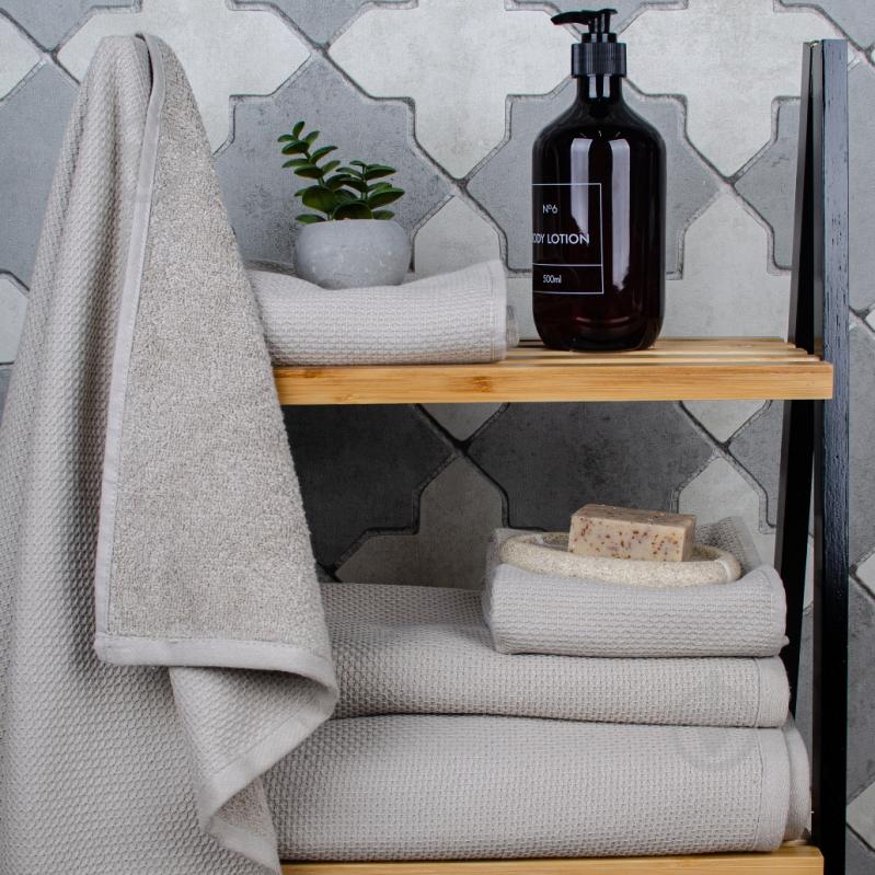 Рушник махровий Sauna 50x90 см бежевий La Nuit - фото 3