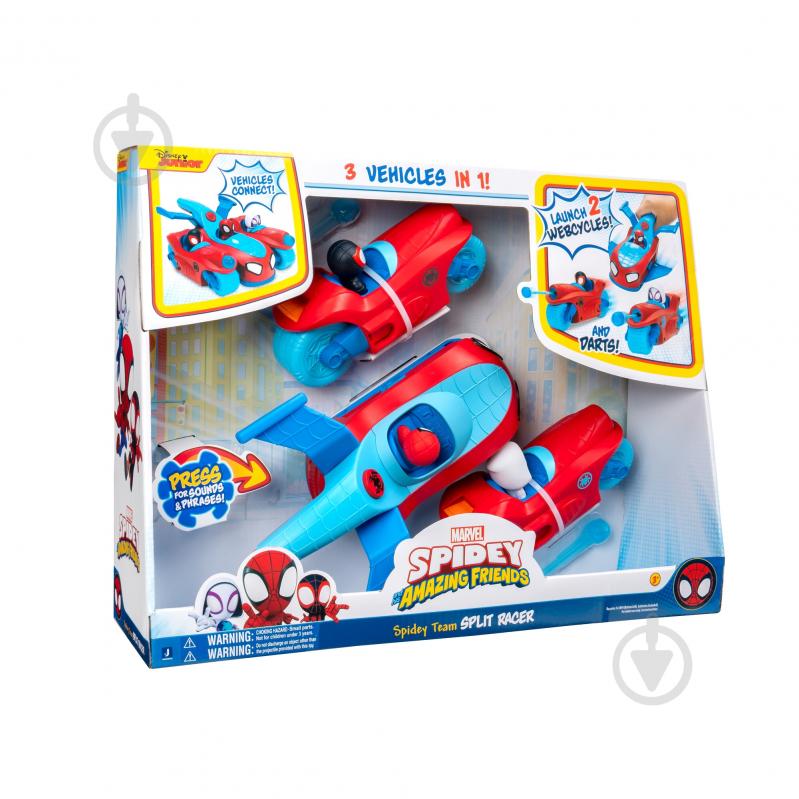 Іграшковий набір Spidey Deluxe Feature Vehicle Спліт команда Спайді (Spidey Team Split Racer) SNF0271 - фото 3