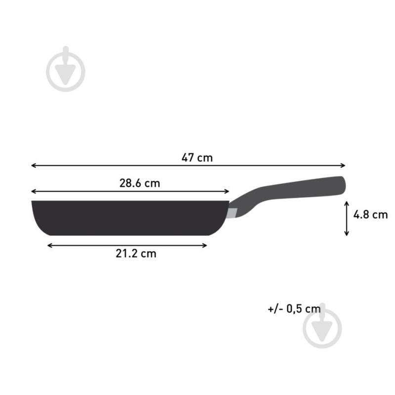 Сковорода Tefal Hard Stone 28 см D4560632 - фото 2