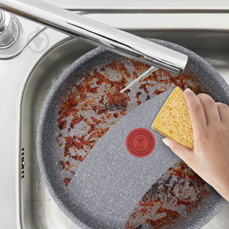 Сковорода Tefal Hard Stone 28 см D4560632 - фото 6