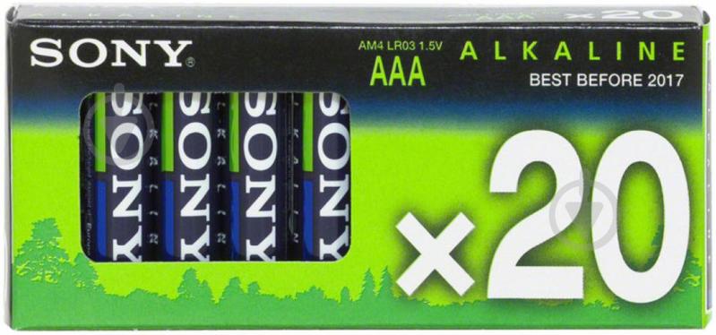 Батарейка SONY LR 03 Alkaline (AM4M20X) - фото 1 Батарейка SONY LR 03 Alkaline (AM4M20X) - фото 1