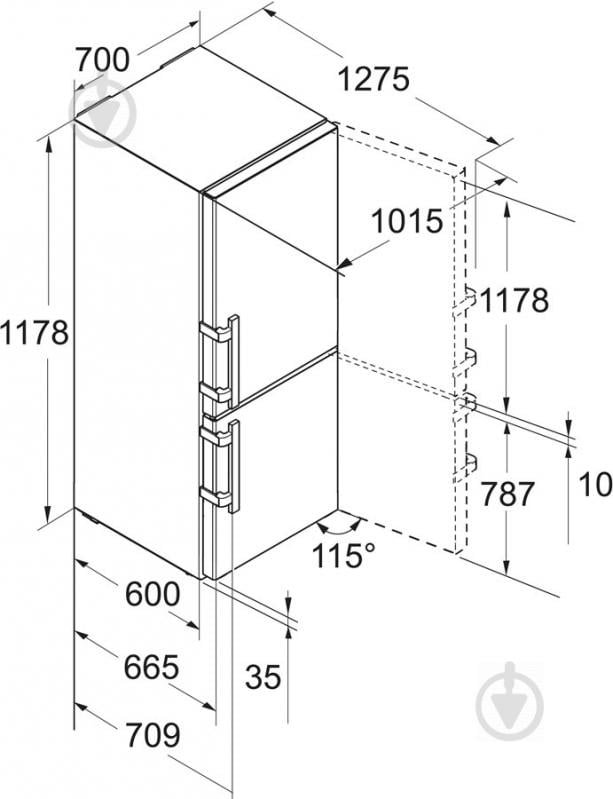 Холодильник Liebherr CBNef 5715 - фото 14