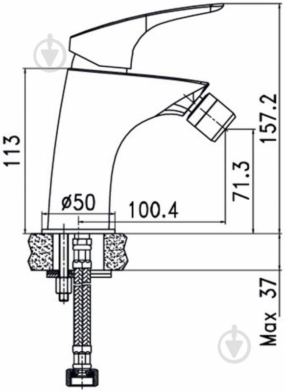 Смеситель для биде Aqua Rodos Gloria 90884 - фото 2