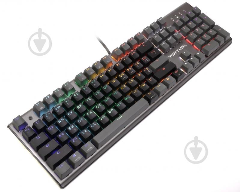 Клавіатура ігрова A4Tech FS100 (Stone Black) (FS100 (Stone Black)) неонове підсвічування, USB, FS Switches black - фото 2 Клавіатура ігрова A4Tech FS100 (Stone Black) (FS100 (Stone Black)) неонове підсвічування, USB, FS Switches black - фото 2