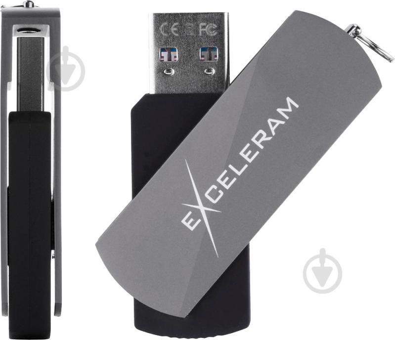 Флеш-память Exceleram P2 Series 64 ГБ USB 2.0 grey (EXP2U2GB64) - фото 6