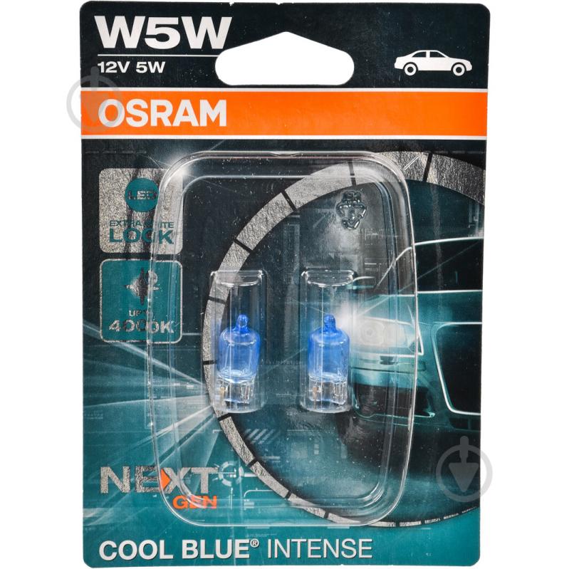 Автолампа накаливания Osram Cool Blue Intense (Next Gen) W5W 5 Вт 2 шт.(OS 2825CBN-02B) - фото 1