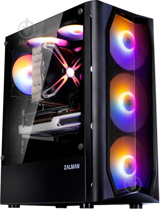 Корпус Zalman N4 Rev.1 Tempered Glass без БЖ (N4REV.1) black - фото 1