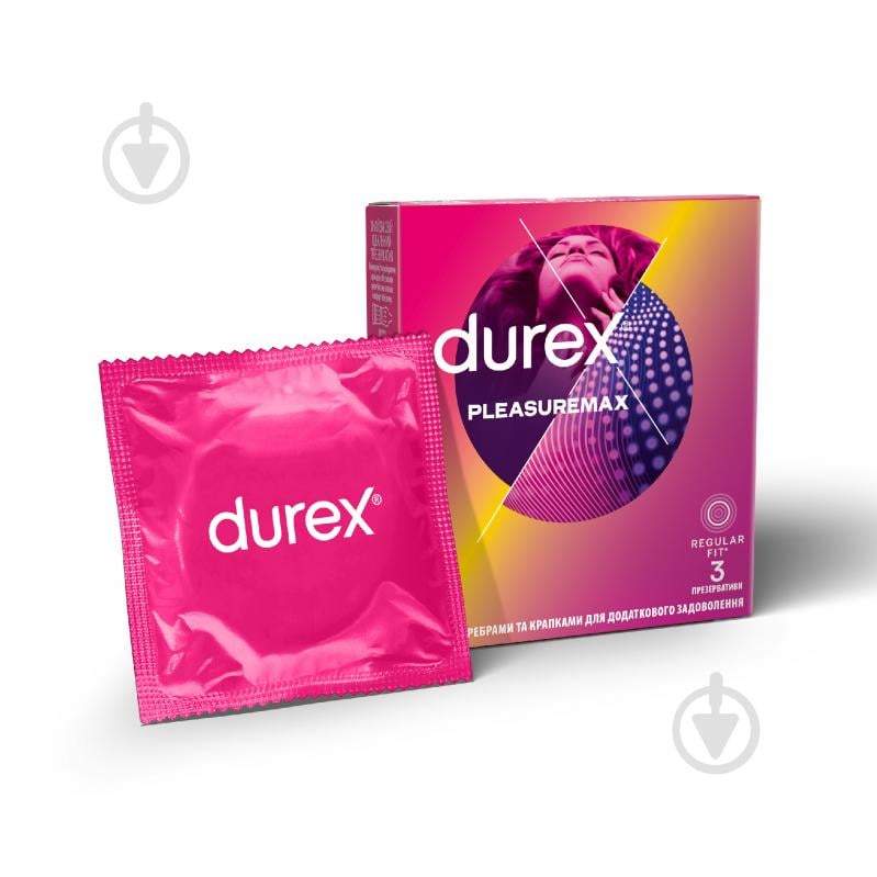 Презервативи Durex Pleasuremax 3 шт. - фото 1