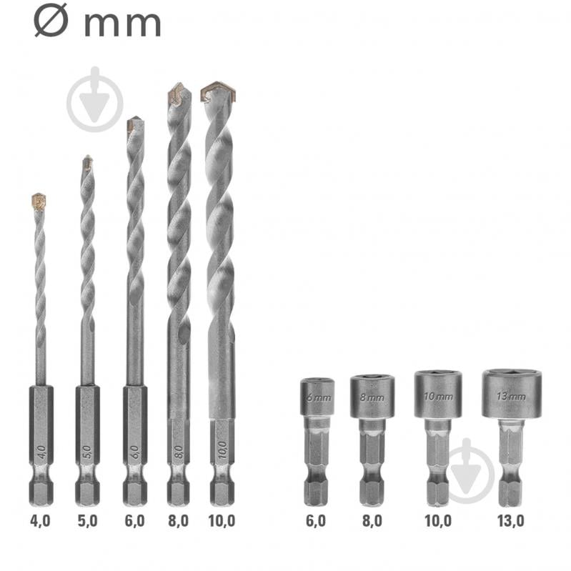 Набор бит и сверл Trotec Hexagon Shank Drill and Bit Set 49 шт. DAS302819 - фото 9