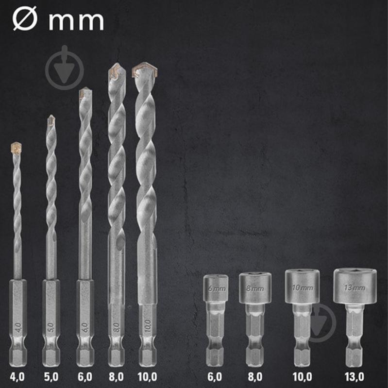 Набор бит и сверл Trotec Hexagon Shank Drill and Bit Set 49 шт. DAS302819 - фото 23