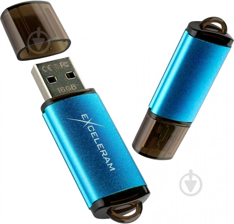 Флеш-пам'ять Exceleram A3 Series 64 ГБ USB 2.0 blue (EXA3U2BL64) - фото 5