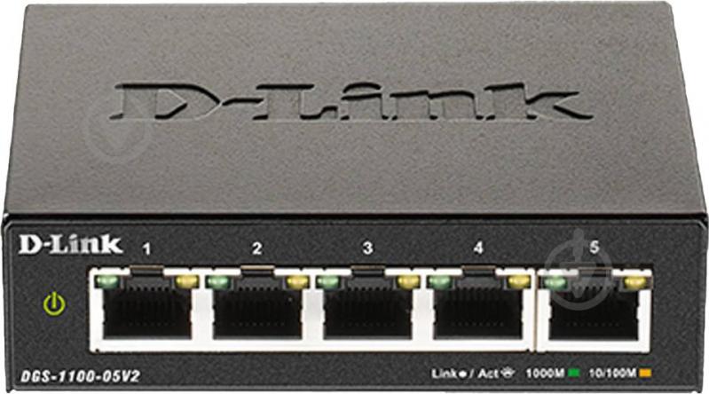 Коммутатор D-Link DGS-1100-05V2 Easy Smart - фото 1