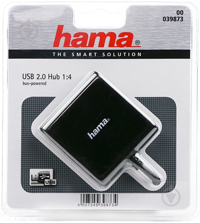 USB-хаб Hama 4 порта USB 2.0 (39873) - фото 3