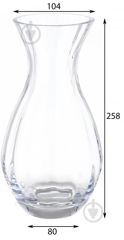 Ваза скляна Wrzesniak Glassworks Stripe 17-8345A 25,5 см - фото 2