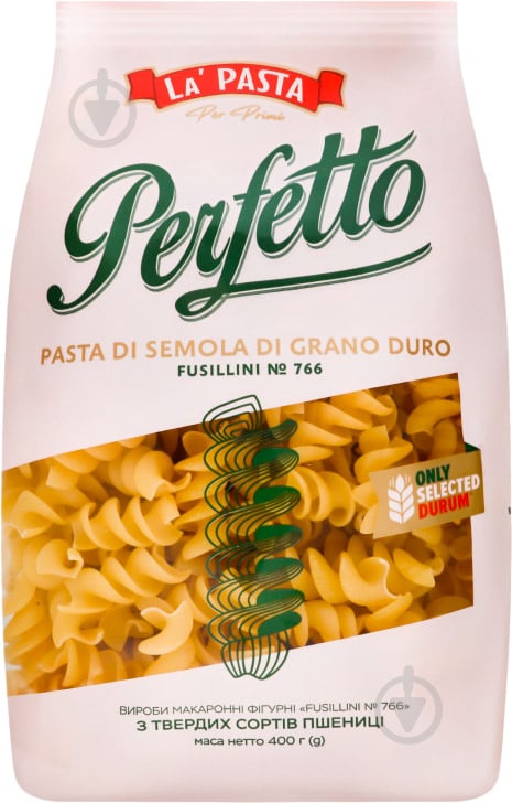 Макарони La Pasta per primi FUSILLINI з твердих сортів пшениці 4820211663148 - фото 1