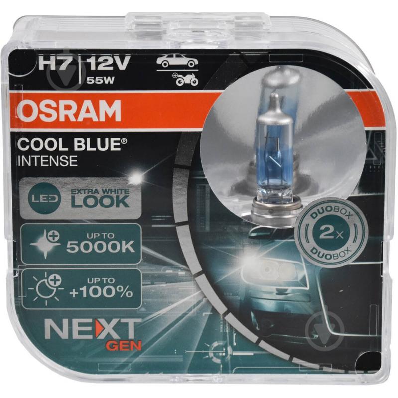 Автолампа галогенна Osram Cool Blue Intense (Next Gen) H7 55 Вт 2 шт.(OS 64210CBN-HCB) - фото 1