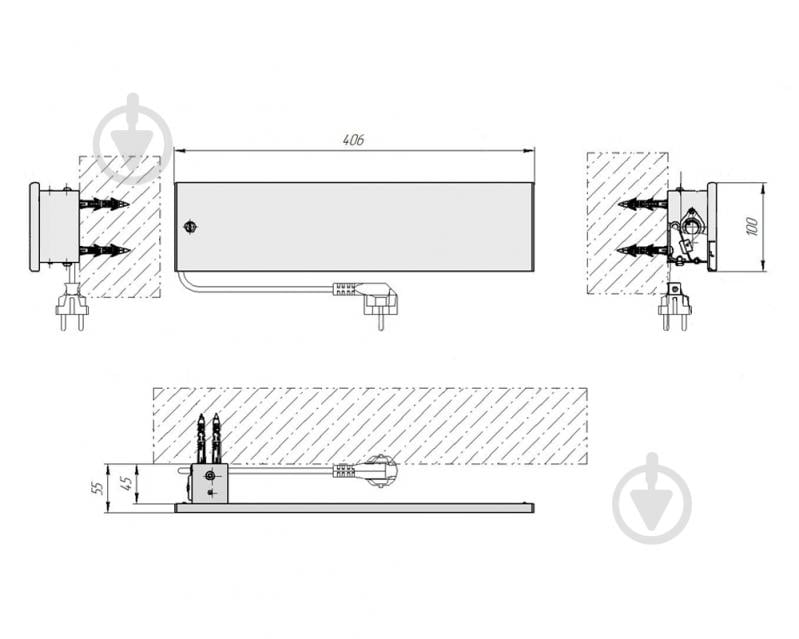 Полотенцесушитель электрический Laris Смарт ЧФ(Ч) 400х100 - фото 6