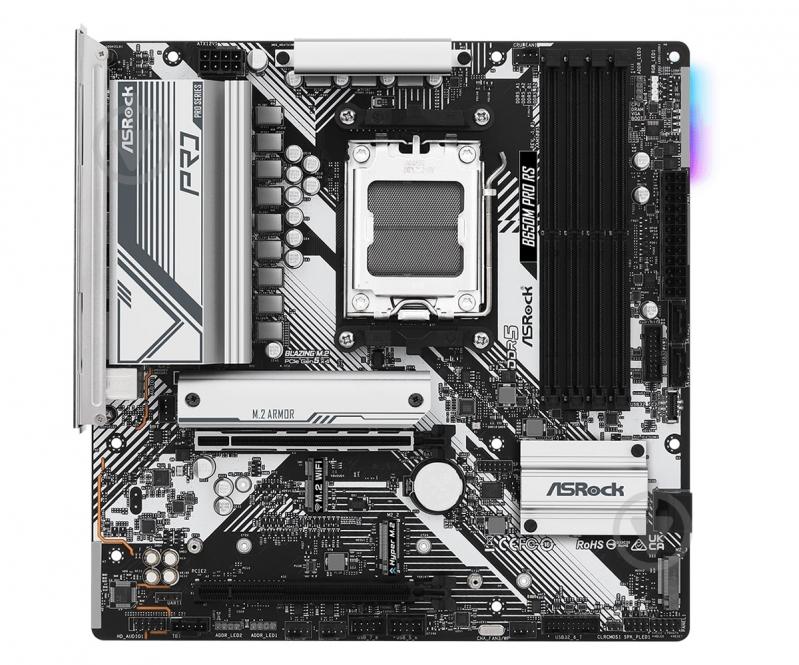 Материнская плата ASRock B650M_PRO_RS (Socket AM5, AMD B650, micro ATX) - фото 2