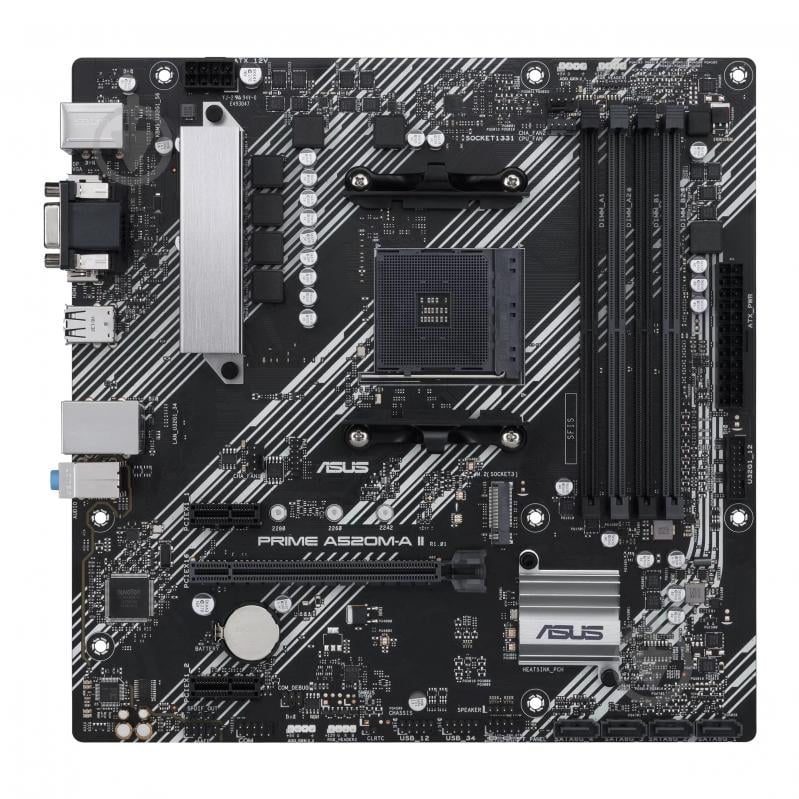 Материнская плата Asus 90MB17H0-M0EAYC (Socket AM4, AMD A520, micro ATX) - фото 1