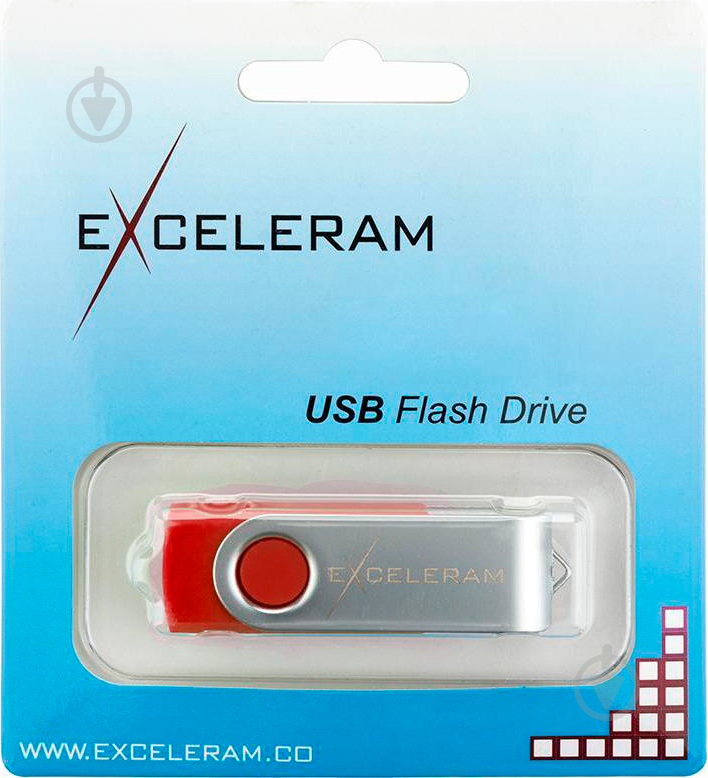 Флеш-пам'ять Exceleram P1 Series 32 ГБ USB 2.0 red (EXP1U2SIRE32) - фото 8