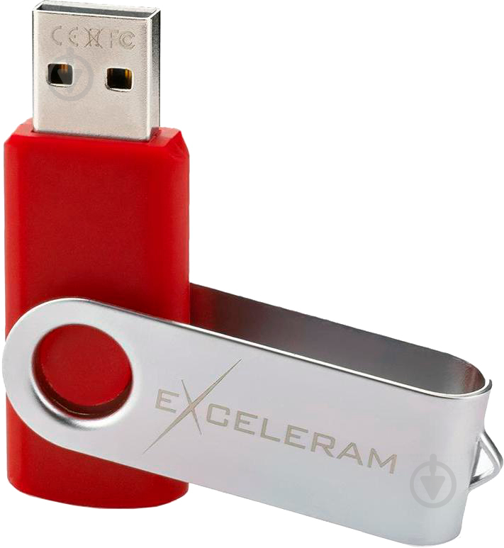 Флеш-пам'ять Exceleram P1 Series 32 ГБ USB 2.0 red (EXP1U2SIRE32) - фото 4